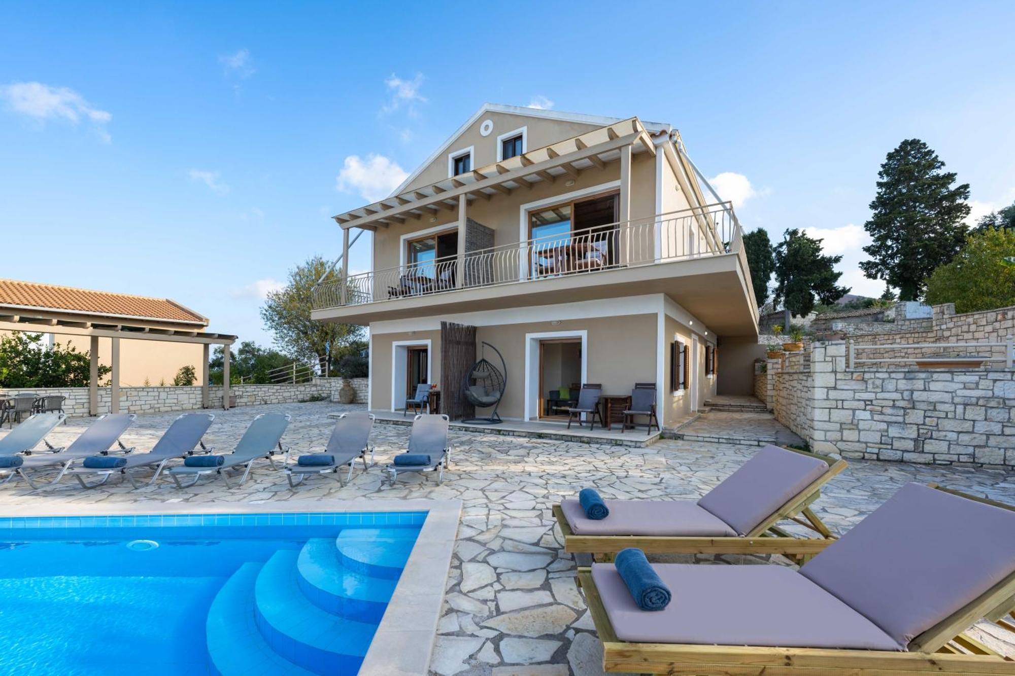 Pangolas Apartments Paxos Longós Exteriör bild