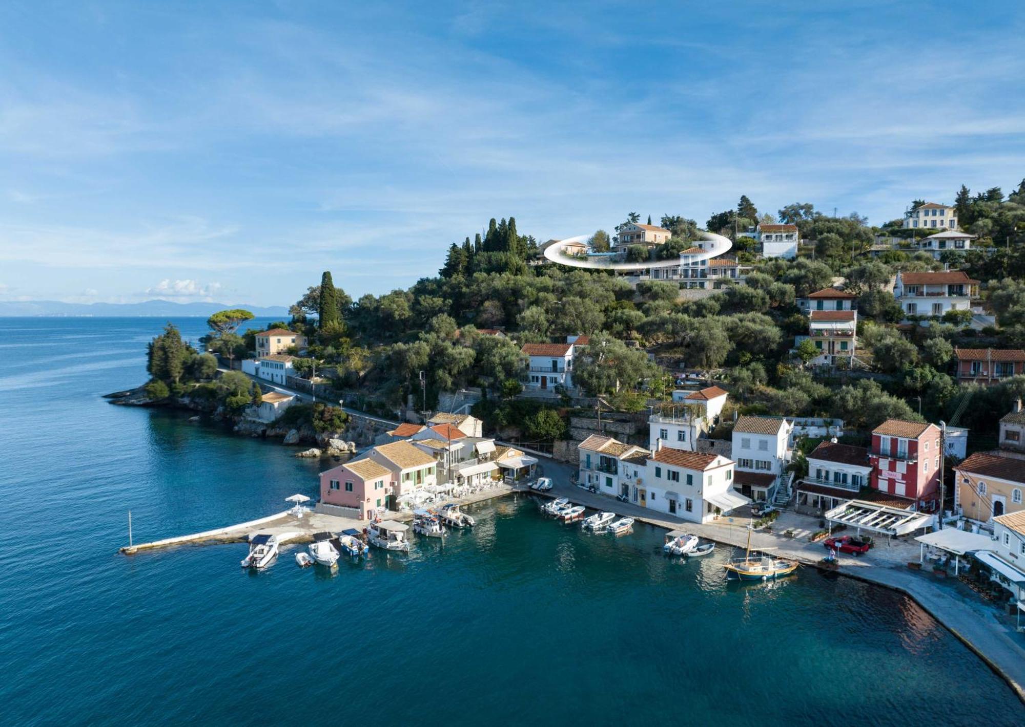 Pangolas Apartments Paxos Longós Exteriör bild